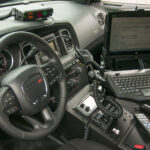 police car interior
